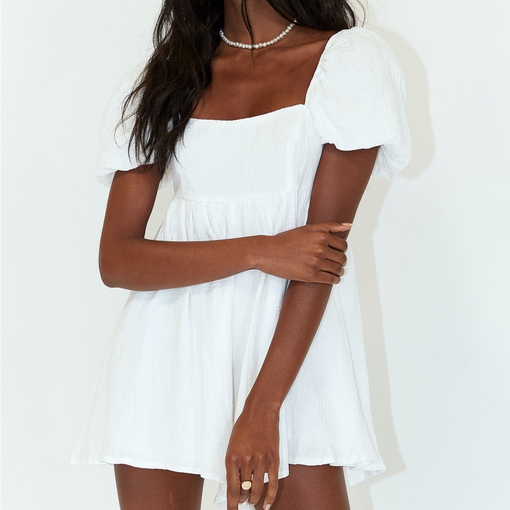 *BRAND NEW WITHOUT TAGS* Princess Polly Lorna Romper White Size 0